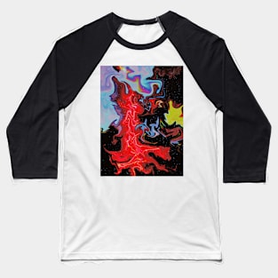 Water Salt Juice - Fluid Abstract Art Baseball T-Shirt